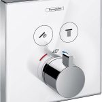 ORNAMENT DUS TERMOSTATIC SHOWER SELECT STICLA ALB-CROM, 2 IESIRI, PENTRU IBOX UNIV.