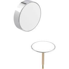 ORNAMENT PENTRU SIFON CADA DIAM.52 MM CU ACTIONARE PRIN ROTIRE, ALB-CROM
