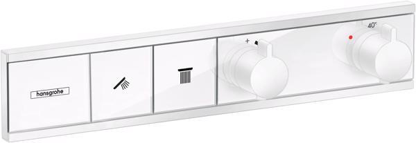 ORNAMENT RAINSELECT CU TERMOSTAT, 2 FUNCTII,  ALB MAT - imagine 1