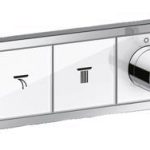 ORNAMENT RAINSELECT CU TERMOSTAT, 3 FUNCTII SI PORTER, ALB-CROM