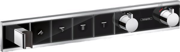 ORNAMENT RAINSELECT CU TERMOSTAT, 4 FUNCTII SI PORTER, NEGRU-CROM - imagine 1