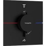 ORNAMENT SHOWER SELECT COMFORT E TERMOSTATIC, 2 FUNCTII,  NEGRU MAT