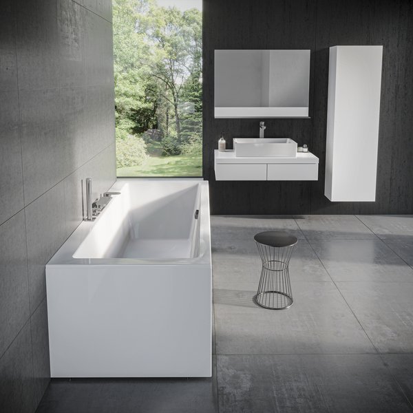 PANOU LATERAL 80 CM ALB CITY SLIM - imagine 1