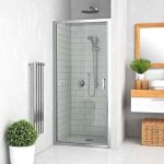 PANOU LATERAL 90, PROFIL CROM, STICLA TRANSPARENTA LLB/900   (A SE COMBINA CU LLDO1 SAU LLD2)