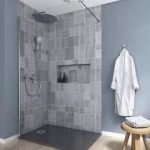 PARAVAN DUS CONNECT2  80X195 STICLA 6MM TRATATA IDEALCLEAN, PROFIL CROM