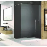 PARAVAN DUS EASY 1400X2000, PROFIL CROM, GROSIME GEAM 8MM, TRATAT ANTICALCAR