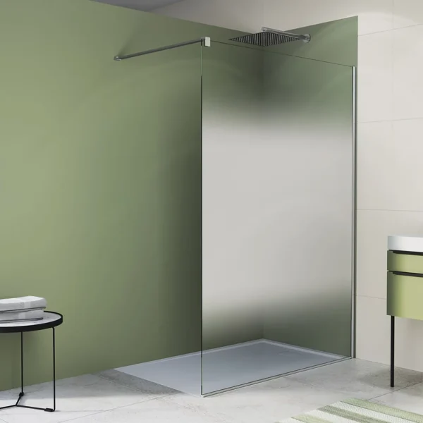 PARAVAN DUS EASY 900X2000, PROFIL CROM, GEAM SHADE, TRATAT ANTICALCAR