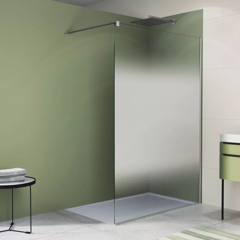 PARAVAN DUS EASY SHADE 1000X2000, PROFIL CROM, GROSIME GEAM 8MM, TRATAT ANTICALCAR - imagine 1