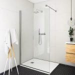 PARAVAN DUS EC WALK 1200/2075, PROFIL CROM, STICLA TRANSPARENTA 6 MM