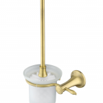 PERIE WC LACRIMA CU SUPORT STICLA MATA/BRONZ