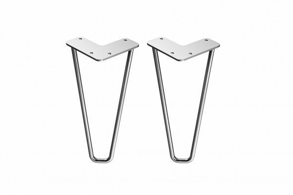 PICIOARE DESIGN MOBILIER SION H27CM CROM - imagine 1