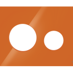 PLACA STICLA FRONTALA PT CLAPETA TECEloop ORANGE 220X150X11