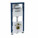 PREPACK WC UP 100 CU CLAPETA DELTA 51 CROM SI SET FIXARE