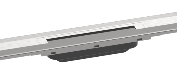 RAINDRAIN FLEX, RIGOLA DUS OTEL INOXIDABIL AJUSTABILA 800 MM, MONTAJ LA PERETE (NECESITA UBOX), BRUSHED STAINLESS STEEL