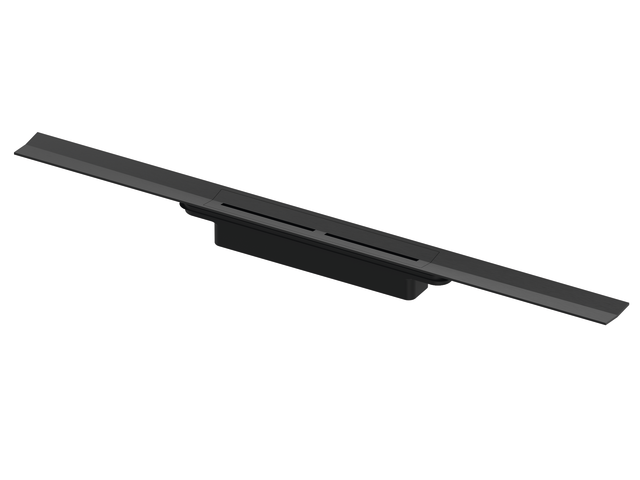 RIGOLA DE DUS TECE DRAINPROFILE CU LUNGIME ADJUSTABILA INTRE 50-90 CM, NEGRU PERIAT - imagine 1
