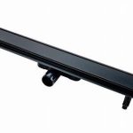RIGOLA DUS MONTAJ IN PARDOSEALA 70 CM, GRILAJ OTEL INOX REVERSIBIL PENTRU PLACARE, NEGRU