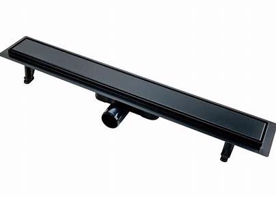 RIGOLA DUS MONTAJ IN PARDOSEALA 70 CM, GRILAJ OTEL INOX REVERSIBIL PENTRU PLACARE, NEGRU