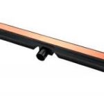 RIGOLA DUS MONTAJ IN PERETE 60CM, NEGRU AURIU