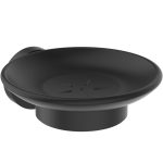 SAPUNIERA CU SUPORT IOM SILK BLACK,STICLA MATA NEAGRA