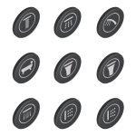 SET 9 ORNAMENTE  PENTRU BUTOANE SMARTCONTROL