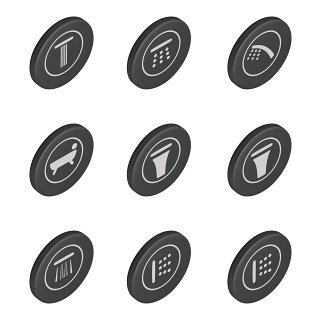 SET 9 ORNAMENTE  PENTRU BUTOANE SMARTCONTROL - imagine 1