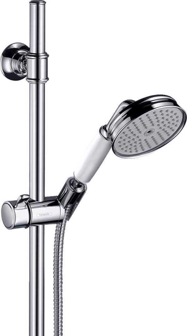 SET DUS AXOR MONTREUX CU FURTUN DE DUS SI PARA, CROM - imagine 1