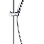 SET DUS CROMA 220 1 JET CU BATERIE TERMOSTATATA, CROM
