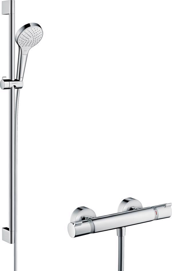SET DUS CROMA SELECT S  VARIO CU BATERIE DUS TERMOSTATICA  ECOSTAT - imagine 1