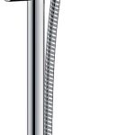 SET DUS CROMETTA 100 1 JET, BARA 65 CM ALB-CROM