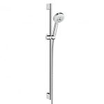 SET DUS CROMETTA 100 MULTI, BARA 90 CM ALB-CROM