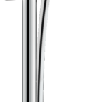 SET DUS CROMETTA VARIO, CU BARA UNICA 0.65 M, ALB-CROM SI SAPUNIERA CASETTA
