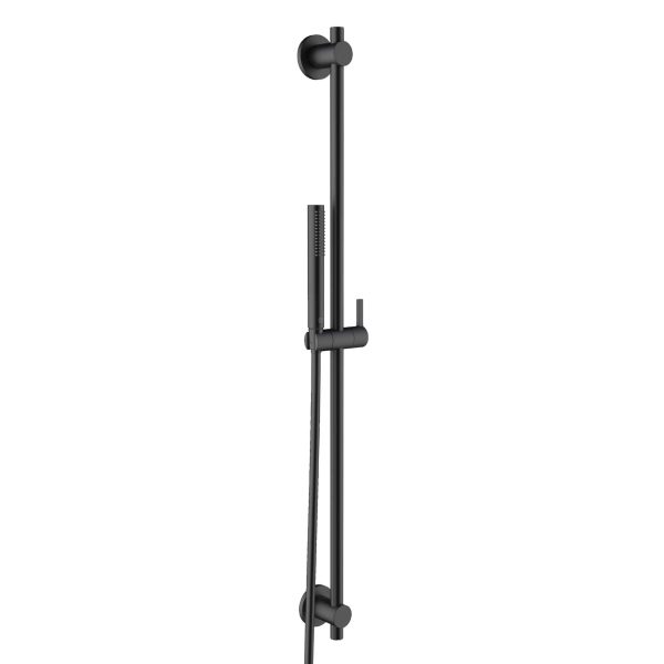SET DUS KLUDI NOVA FONTE PURISTIC, CU BARA 90CM, NEGRU MAT