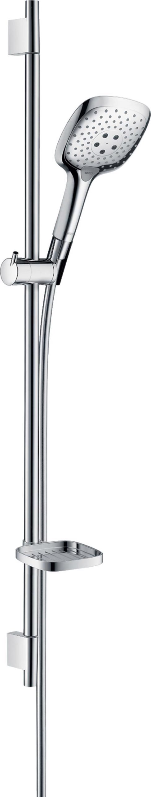 SET DUS RAINDANCE SELECT E 150 , 3 JETURI, CU BARA 90CM SI SAPUNIERA, CROM - imagine 1