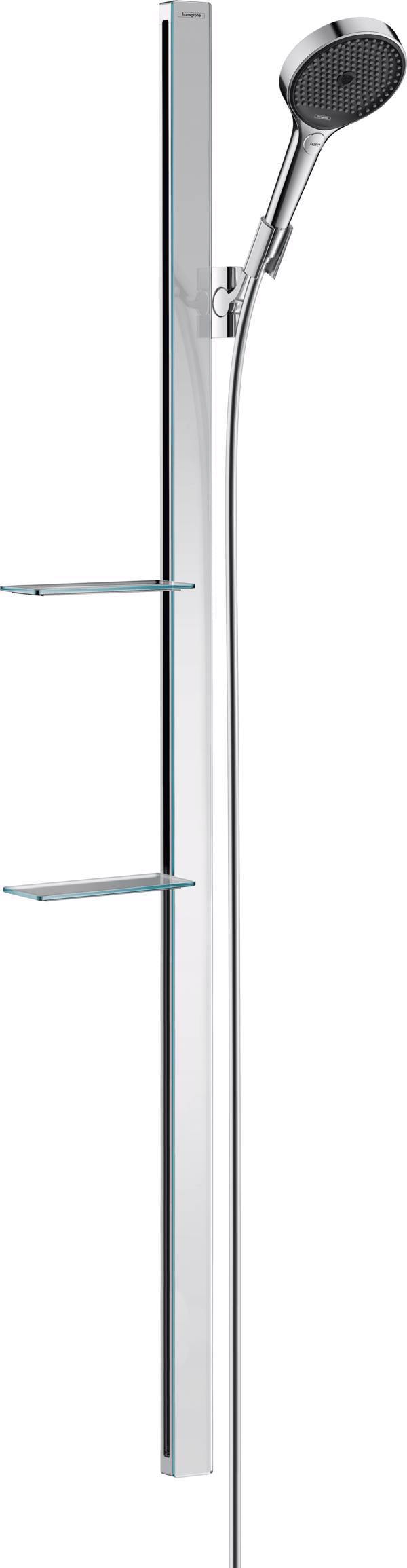 SET DUS RAINFINITY 130, 3 JETURI, CU BARA DUS 150CM SI SAPUNIERE, CROM - imagine 1