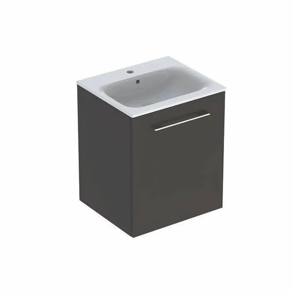 SET LAVOAR CU MARGINE INGUSTA SI MOBILIER SELNOVA SQUARE CU O USA 55 LAVA - imagine 1