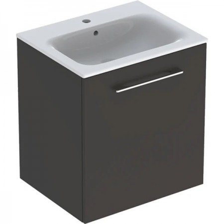SET LAVOAR CU MARGINE INGUSTA SI MOBILIER SELNOVA SQUARE CU O USA 60 LAVA - imagine 1