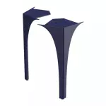 SET PICIOARE FATA COLOANA LOUIS (2 BUC), 27.5 CM, BLEUMARIN MAT