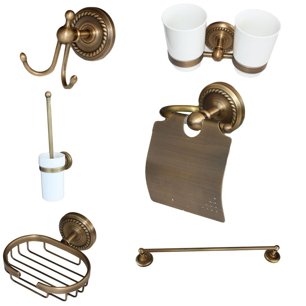 Set retro pentru baie 6 piese - imagine 1