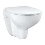 SET VAS WC BAU CERAMIC SUSPENDAT RIMLESS CU CAPAC SLIM SOFT-CLOSE
