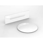 SIFON CU PREAPLIN PENTRU CADA FREESTANDING DE ACRIL, FINISAJ ALB