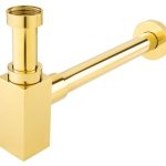 SIFON LAVOAR RECTANGULAR TIP BUTELIE KLEOME DIN ALAMA 1 1/4X32 MM, AURIU LUCIOS