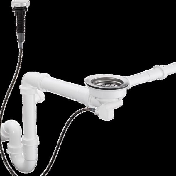 SIFON SI VENTIL AUTOMAT D14-11 PENTRU CHIUVETA BUCATARIE, INOX
