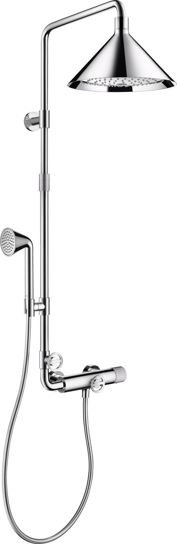 SISTEM DE DUS AXOR FRONT TERMOSTATIC  CROM - imagine 1