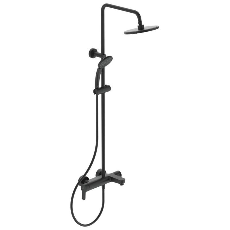 SISTEM DUS CERAFINE O, CU BATERIE MONOCOMANDA CADA, CAP DUS 200 MM,FURTUN SI PARA,SILK BLACK - imagine 1