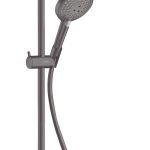 SISTEM DUS CROMA SELECT S 280 1 JET ECOSMART CU TERMOSTAT SI PARA 120 3 JET, BRUSHED BLACK CHROME