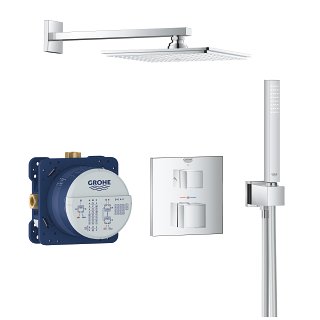 SISTEM DUS GROHTHERM CUBE PERFECT RAINSHOWER ALLURE 230 - imagine 1
