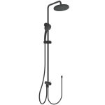 SISTEM DUS IDEALRAIN SILK BLACK ,CAP DUS 200 MM,FURTUN IDEALFLEX 1750MM SI PARA