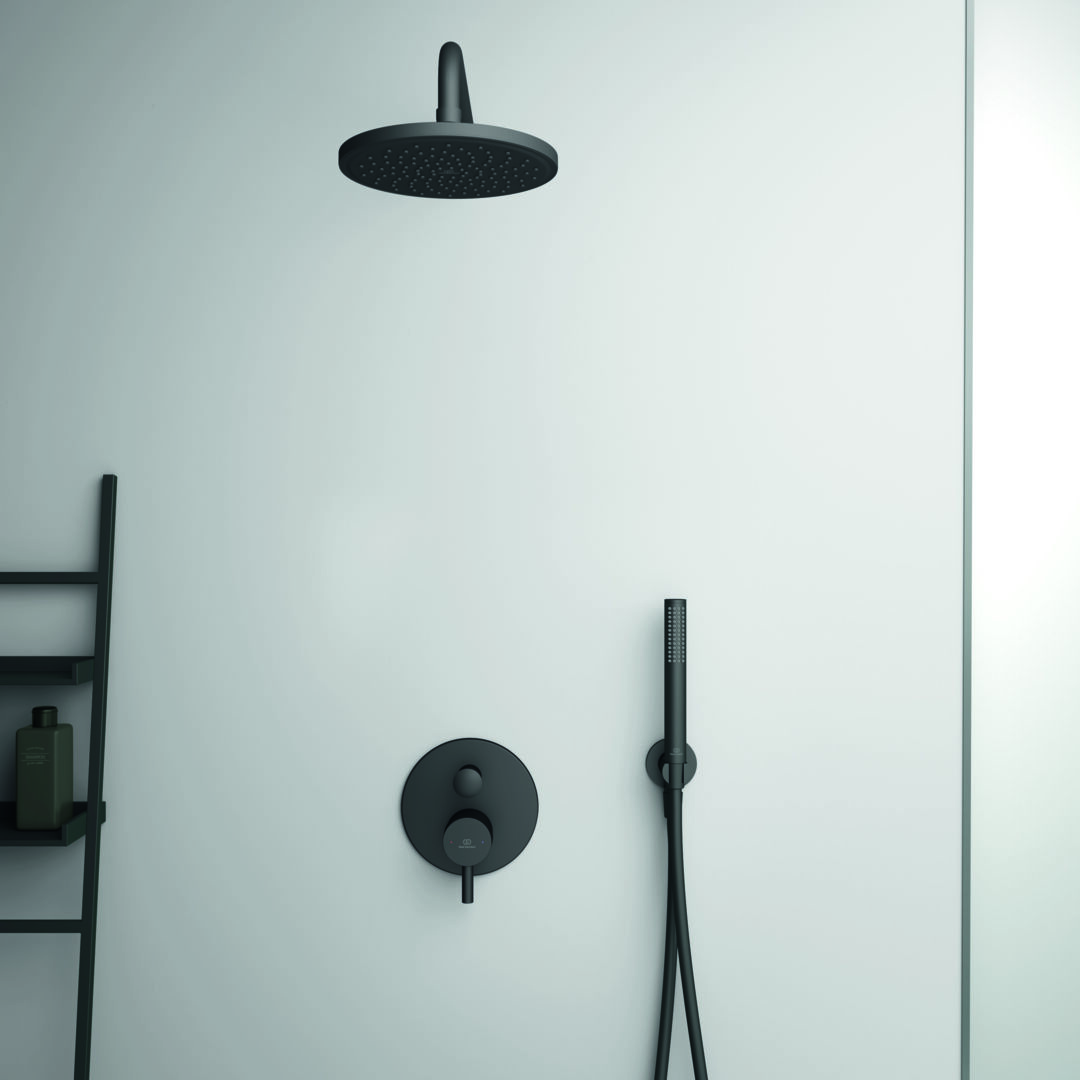 SISTEM DUS INCASTRAT CERALINE NEGRU MAT - imagine 1