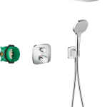 SISTEM DUS INCASTRAT CROMA E 280 1JET ECOSTAT E TERMOSTATIC CROM