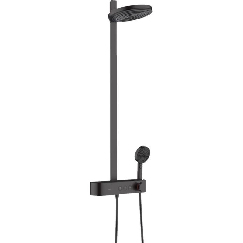 SISTEM DUS PULSIFY S 260 2 JETURI, CU SHOWER TABLET SELECT 400,  NEGRU MAT - imagine 1